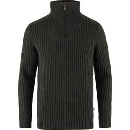 Fjällräven Övik Half Zip Knit M Men’s Sweaters & knitwear Green Main Front 65521