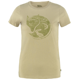 Fjällräven Arctic Fox T-shirt W Women’s T-shirts & tank tops Beige Main Front 49080