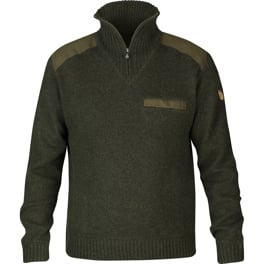 Fjällräven Koster Sweater M Men’s Sweaters & knitwear Dark green, Green Main Front 16777