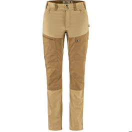 Fjällräven Abisko Midsummer Trs W Reg Women’s Trekking trousers Brown, Yellow Main Front 59482