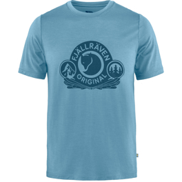 Fjällräven Abisko Wool Classic SS M Men’s T-shirts & tank tops Blue Main Front 59568